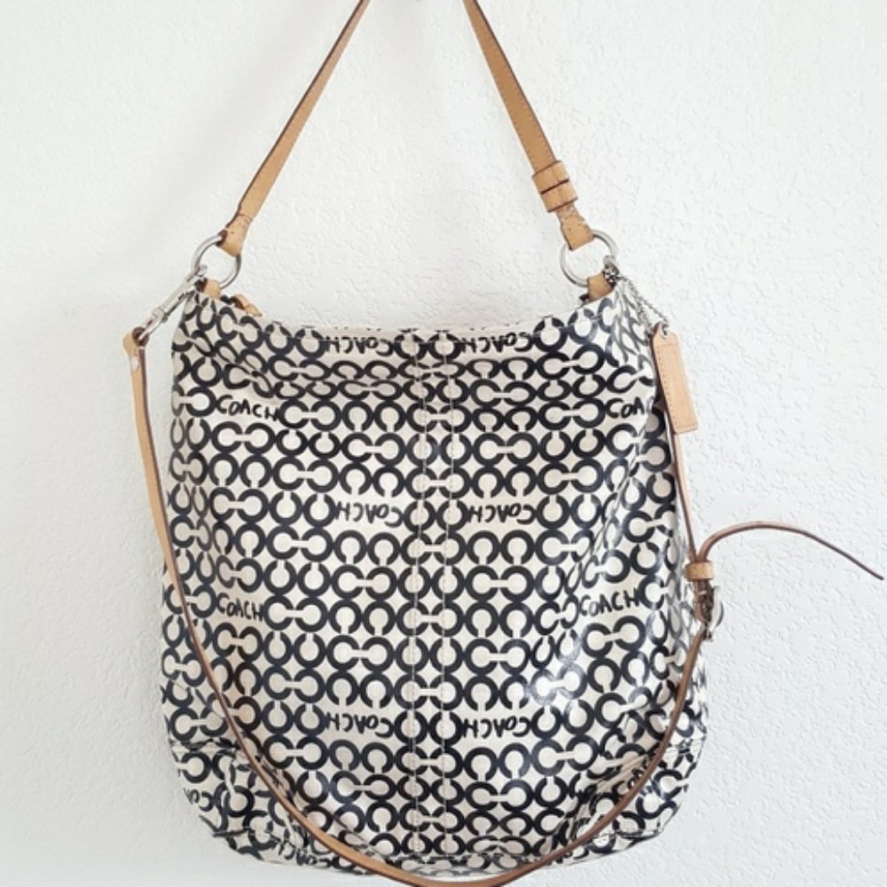 Coach Op Art Leah convertible bag